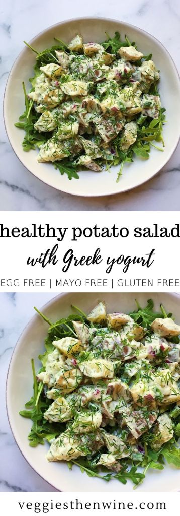 healthy potato salad with greek yogurt